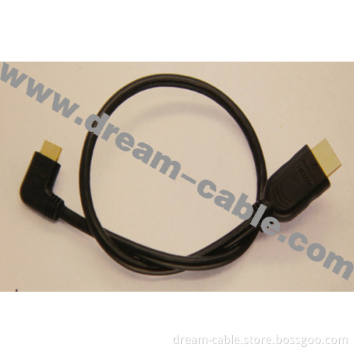 1m Right Angle Mini HDMI Cable (YTX2)